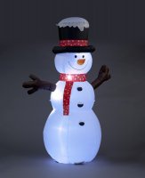 Snowtime 245cm Snowman with Red Scarf
