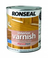 Ronseal Interior Quick Drying Varnish Satin 750ml - French Oak