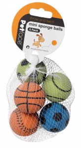 Petface Mini Sponge Balls (Pack of 5)