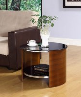 Jual Curved Lamp/Side Table - Walnut