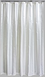 Aqualona Oxford Cream Shower Curtain 180cm