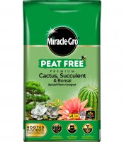 Miracle Gro Peat Free Cactus/Bonsai Compost - 10L