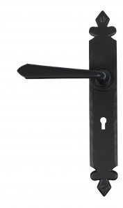 Black Cromwell Lever Lock Set