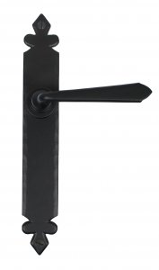 Black Cromwell Lever Latch Set