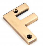 Polished Bronze Letter F