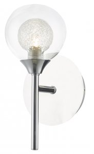 Dar Zeke Wall Light Polished Chrome