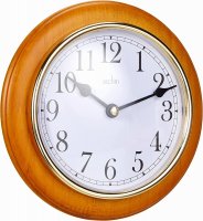 Acctim Maine Wood Frame Wall Clock - Cherry