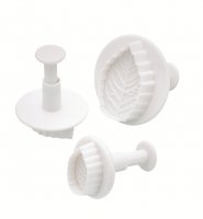 Sweetly Does It Set of Three Leaf Fondant Plunger Cutters