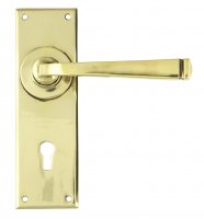 Aged Brass Avon Lever Lock Set