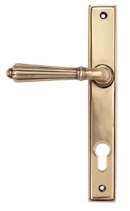 Polished Bronze Hinton Slimline Lever Espag. Lock Set