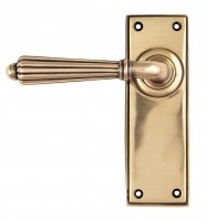 Polished Bronze Hinton Lever Latch Set