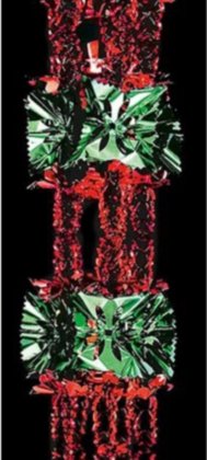 Premier Decorations 8 Section Garland 2.7M x 33cm - Red & Green