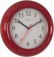 Acctim Wycombe Wall Clock - Red
