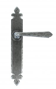 Pewter Cromwell Lever Latch Set