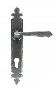 Pewter Cromwell Lever Espag. Lock Set