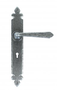 Pewter Cromwell Lever Lock Set