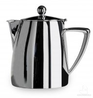 Café Stål Art Deco Mirror Finish 10oz Stainless Steel Tea Pot