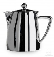 Café Stål Art Deco Mirror Finish 28oz Stainless Steel Tea Pot