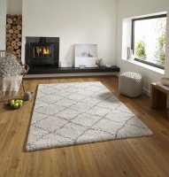 Think Rugs Royal Nomadic 5413 Cream/Grey - Various Sizes