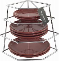 Buckingham Four Tier Plate Rack - Chrome