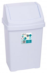 Wham 8L Swing Bin White