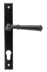 Black Regency Slimline Lever Espag. Lock Set