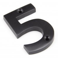 Aged Bronze Numeral 5