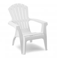 SupaGarden Plastic Stackable Armchair - White