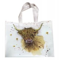 Jan Pashley Highland Coo Cow Reusable Shopping Bag