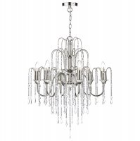 Dar Daniella 6 Light Pendant Dual Mount Polished Nickel