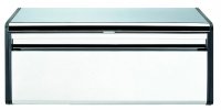 Brabantia Fall Front Bread Bin -Brilliant Steel/Matt Black Sides