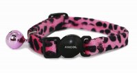 Ancol Leopard Print Safety Cat Collar - Pink