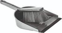 Casa&Casa Plastic Dustpan & Brush Set Soft - Grey