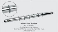 Miller Classic Shower Footrest - Chrome