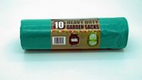 Eco Bag 10 Garden Sacks Green 100lt