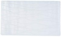 Aqualona Ripple Bath Mat 40cm x 70cm White