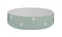 Mason Cash Polka Dot Sage Pet bowl - 13cm