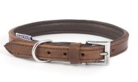 Ancol Vintage Leather Padded Collar - Size 4