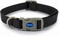 Ancol Nylon Adjustable Collar - Black 20-30cm