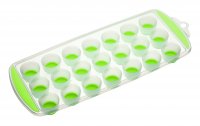 cw flexible pop out 21 hole ice cube tray green