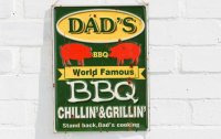 La Hacienda Embossed Metal Sign 40 x 30cm - Dad's BBQ