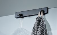 Miller Classic Shower Door & Screen Fitting 4 Hook - Black