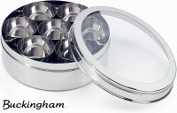 Buckingham Stainless Steel Spice Box Set - 20cm