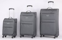 5Cities Algarve Lightweight Fabric 4 Wheel Grey - Various Sizes