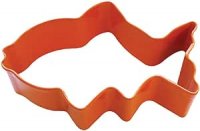 Anniversary House Fish Poly-Resin Coated Cookie Cutter Orange