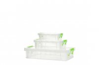 Whitefurze 5.5L Storage Boxes Set of 3 - Assorted