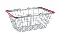 apollo housewares chrome mini shopping basket