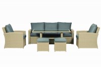 Royalcraft Lisbon 7 Seater 6pc Deluxe Sofa Dining Set