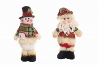 Jingles Standing Santa/Snowman - Assorted