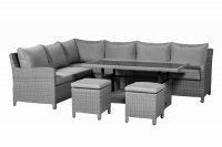 Paris 7pc Deluxe Modular Corner Dining Set